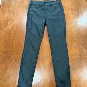 White House Black Market Coated Black Pants